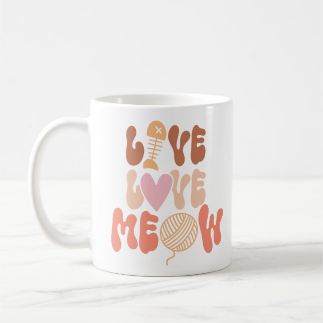 Mug Live Love Meow (Gauche)