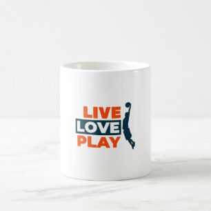 Mug Live Love Play Basketball