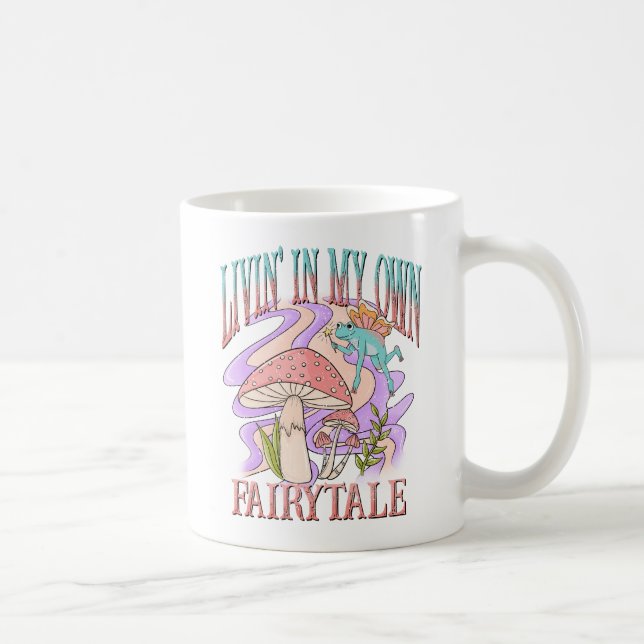 Mug Livin' In My Own Fairytale - Frog & Champignons (Droite)