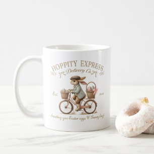 Mug Livraison de lapin Hoppity Express Art vintage