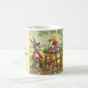 Mug Livraison vintage de lapin de Pâques Musique