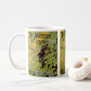 Mug Livre Art Nouveau Vintage, Aventures du Capitaine 