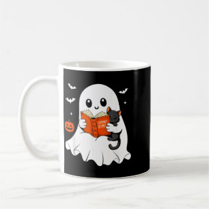 Mug Livre de lecture fantôme Costume d'Halloween chat
