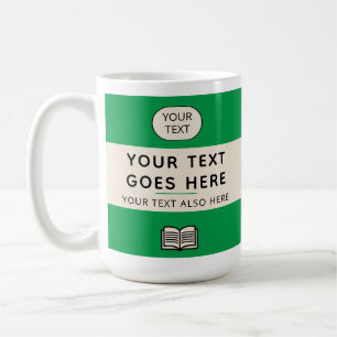 Mug Livre de poche inspiré de Penguin Titre personnali
