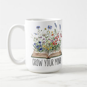 Mug Livre Fleur sauvage vintage Lover Augmentez votre 
