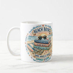 Mug Livres de plage Design de lecture d'été