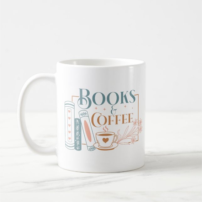 Mug Livres Et Café (Gauche)