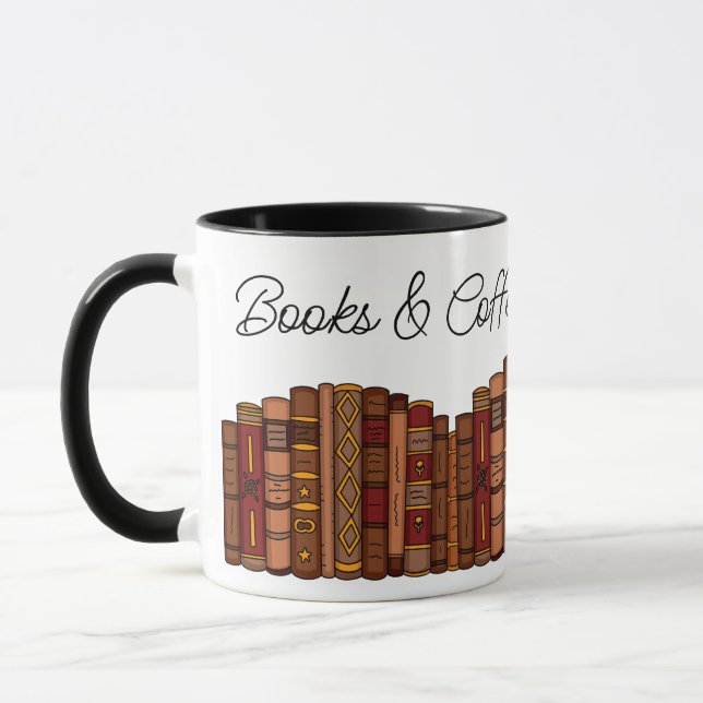 Mug Livres et café sont tout ce dont j'ai besoin (Gauche)