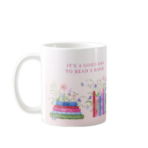 Livres étagère empilée Bonne Journée Fleur sauvage