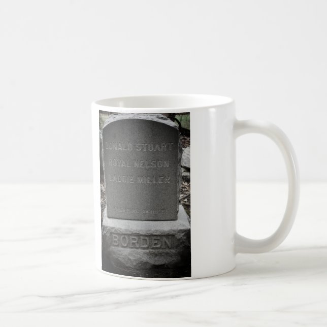 Mug Lizzie Borden Chiens Gravestone - "Dormir pendant  (Droite)