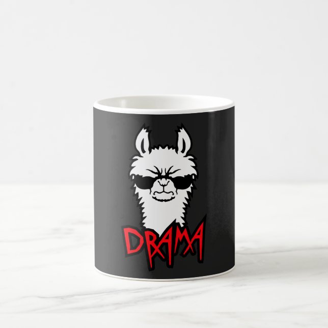 Mug Llama Angry Drama Sunglasses Fierce Funny Cool (Centre)