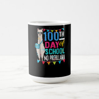 Mug Llama Gift | 100 Jours D'École Pas De Prob Llama