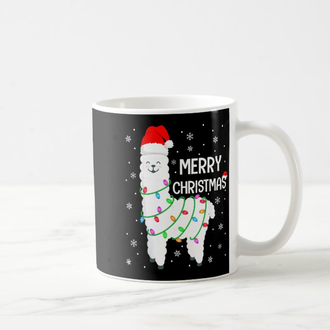 Mug Llama Merry Christmas Kids Funny Llama Christmas L (Droite)