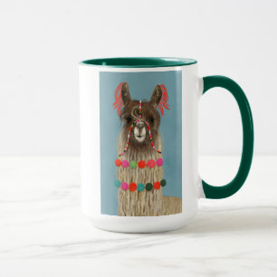 Mug Llama ornée - Brown