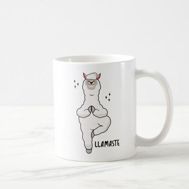 Mug Llama Yoga Pose With Llamaste (Droite)