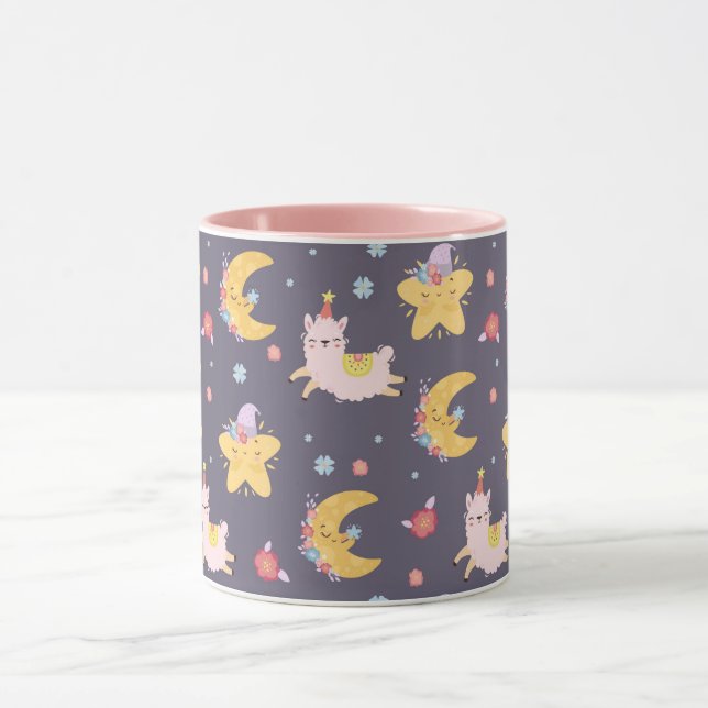 Mug Llamas Dans Le Ciel (Centre)