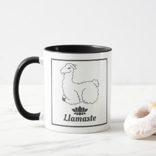 Mug Llamaste White Llama & Lotus