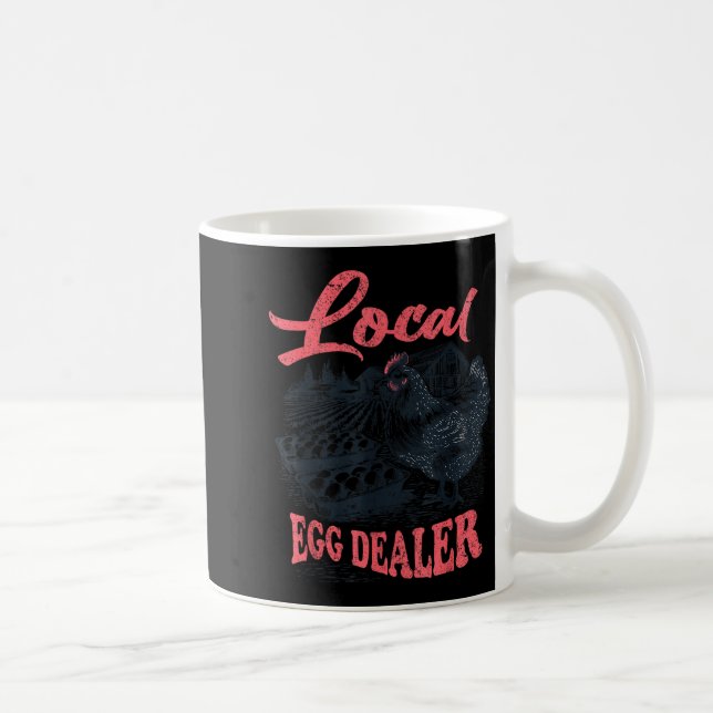Mug Local Egg Er Retro Chicken Funny Farmer Easter Adu (Droite)