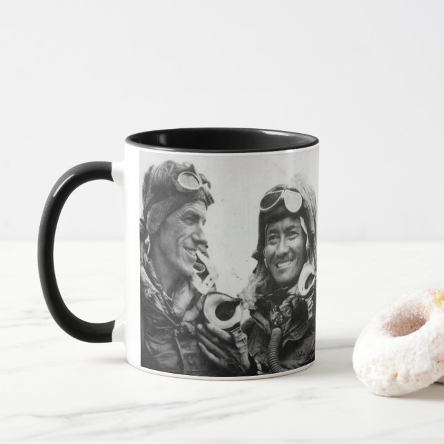 Mug Localisation Norgay Edmund Hillary Everest 1953 (Avec donut)
