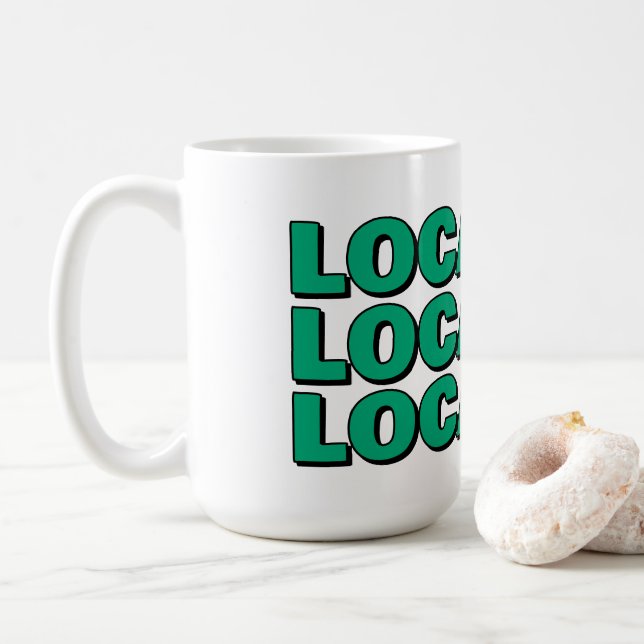 Mug Location location location funny realtor gift (Avec donut)