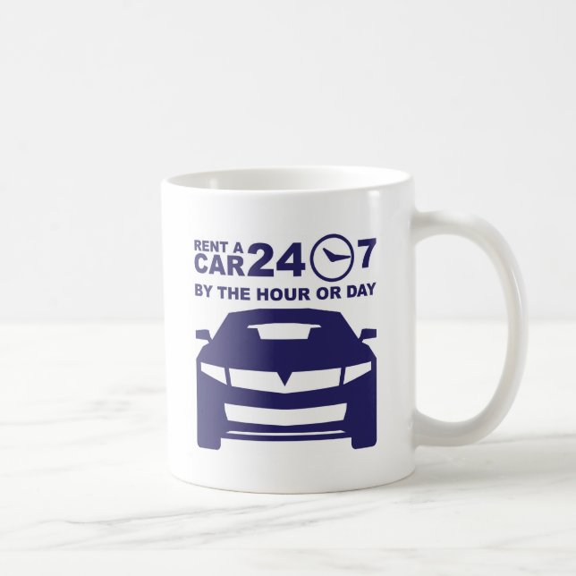 Mug Locations de voiture à l'heure ou jour 24-7 (Droite)