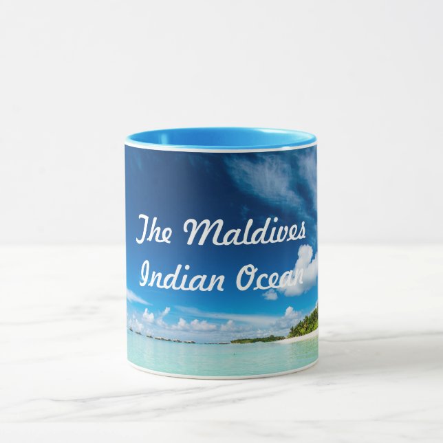 Mug L'Océan Indien des Maldives de vue de l'eau (Centre)