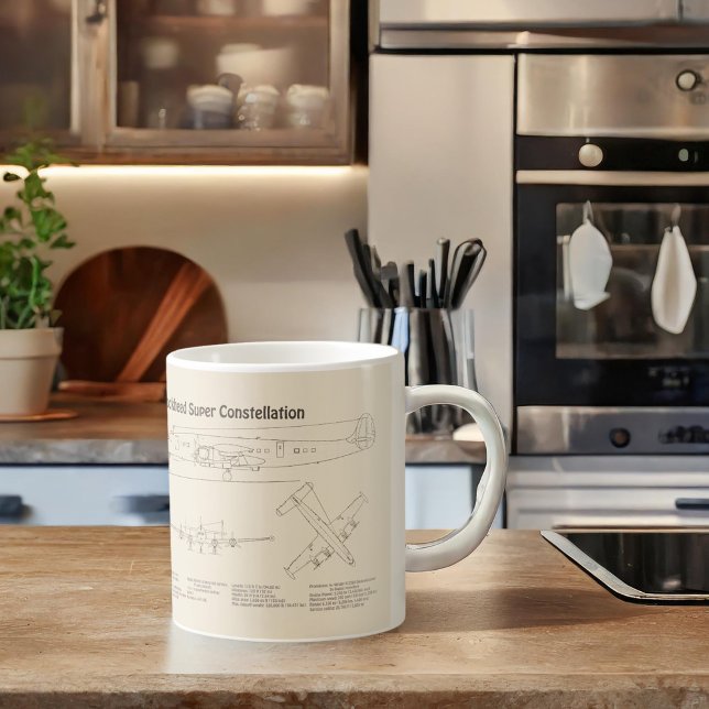 Mug Lockheed L-1049 Super Constellation - Plans SD (Créateur téléchargé)