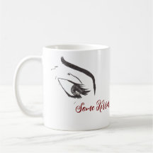 Mug "L'oeil d'une femme" et citation