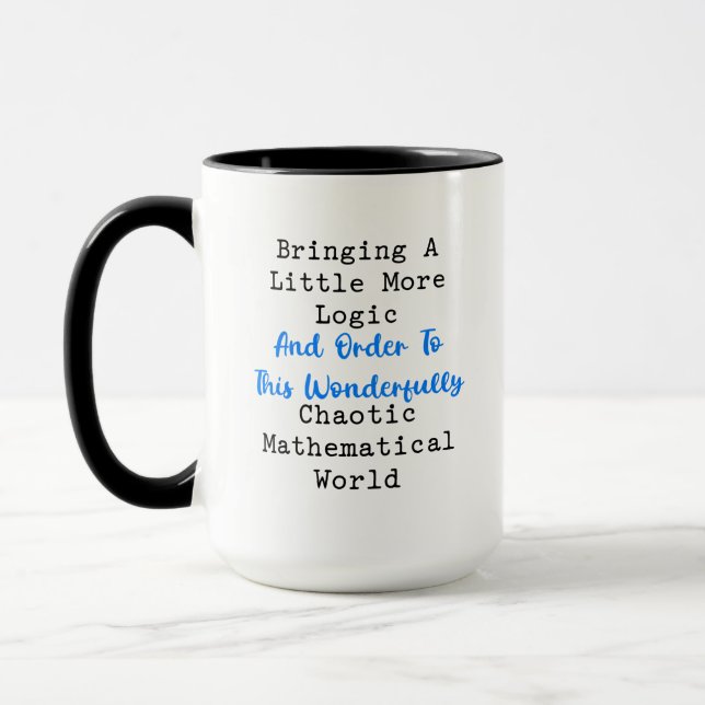 Mug Logic Order Chaotic Mathematical World Solver (Gauche)