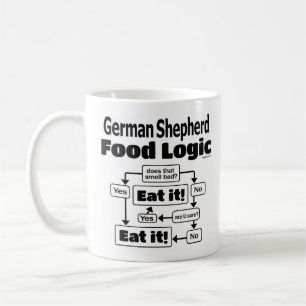 Mug Logique de nourriture de berger allemand