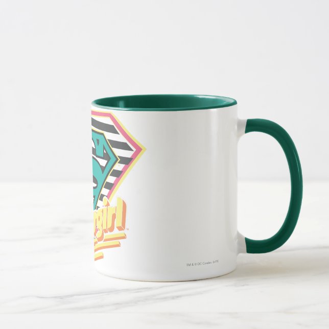 Mug Logo à rayures supergirl (Droite)