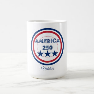 Mug Logo America 250 - Thème patriotique du 4 juillet