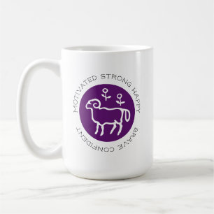 Mug Logo Aries Ram Zodiac Star Sign Astrologie Trait C