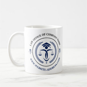 Mug Logo Blue Justice avec texte personnalisé