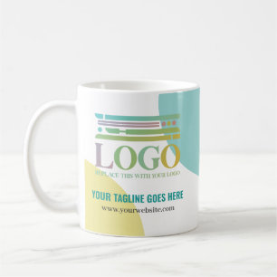 Mug Logo Cercles Turquoise Jaune Site Web