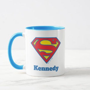 Mug Logo classique Supergirl avec fond bleu