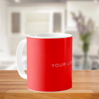 Logo commercial rouge rectangulaire