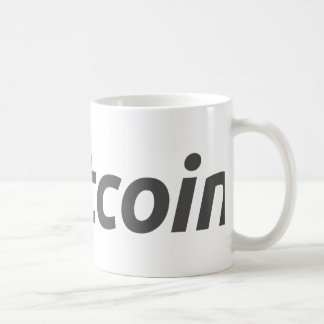 Mug Logo de Bitcoin + texte