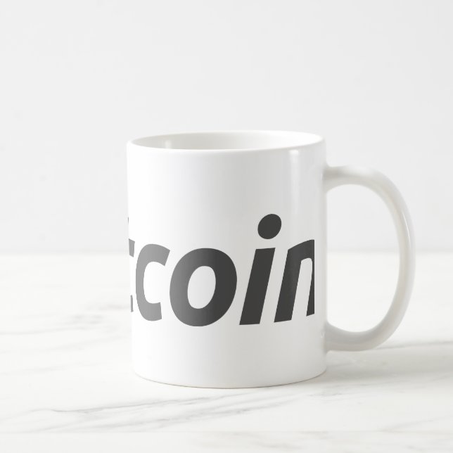 Mug Logo de Bitcoin + texte (Droite)