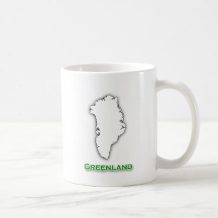 Mug Logo de carte du Groenland