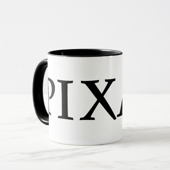 Mug Logo de couleurs personnalisées Pixar (Devant gauche)