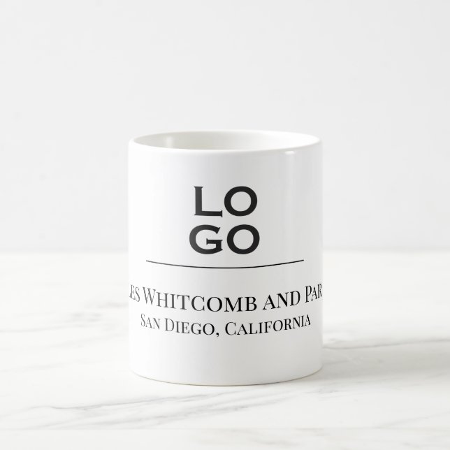 Mug Logo de Custom Business or Company (Centre)