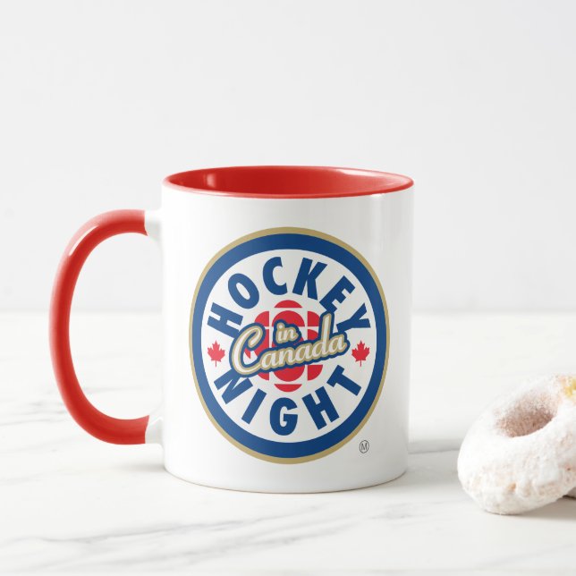 Mug  Logo de Hockey Night in Canada (Avec donut)