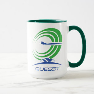 Mug Logo de la NASA Quesst Supersonic Green Trim