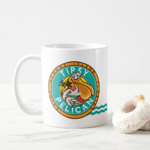 Mug Logo de la purée de café de Tipsy Pelican