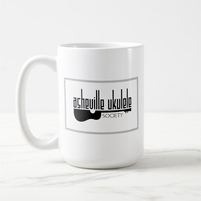 Mug Logo de la société Asheville Ukulele (Gauche)