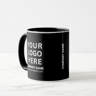 Mug Logo de l'entreprise blanche personnalisée sur un 