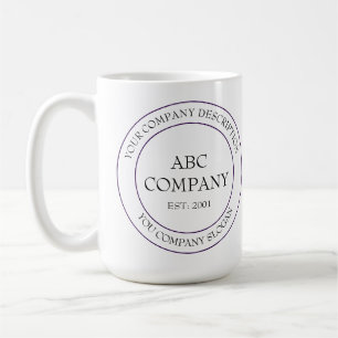 Mug Logo de l'entreprise customisée Mission Slogan