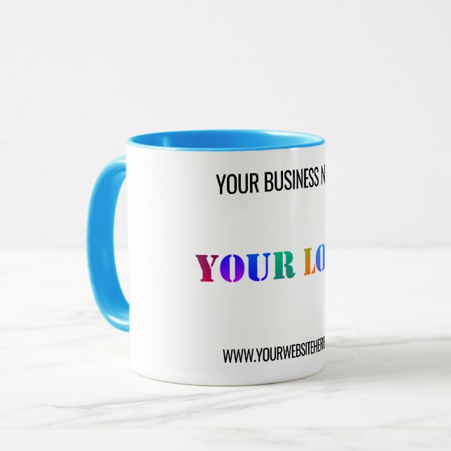 Mug Logo de l'entreprise personnalisée et Modèle de Mu (Devant gauche)