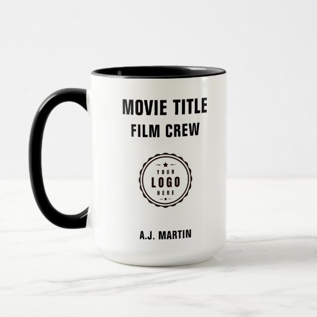 Mug Logo de l'équipe de films sur mesure Nom personnal (Gauche)
